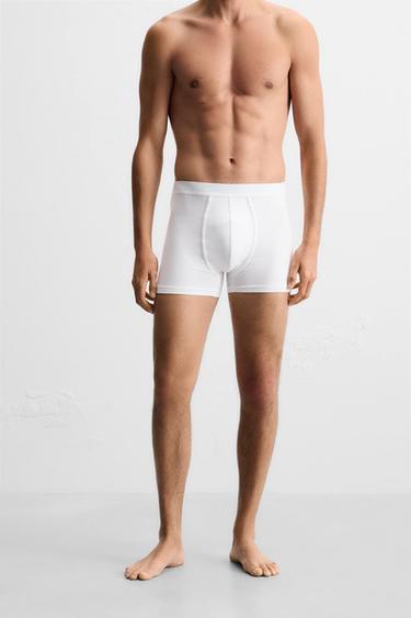 LOT DE 3 BOXERS BASIQUES - Blanc de Zara - Image 2
