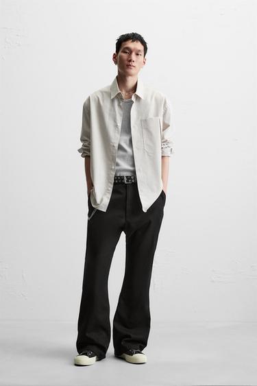 PANTALONI FLARE FIT - Nero di Zara