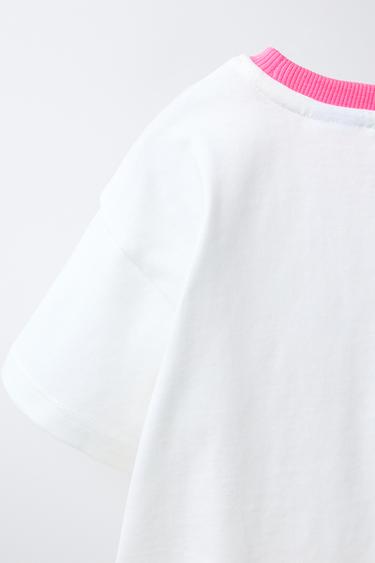 T-SHIRT MOTIFS IMPRIMÉS - Blanc de Zara - Image 3
