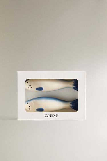 ENSEMBLE SALIÈRE ET POIVRIÈRE SARDINES - Bleu de Zara - Image 5