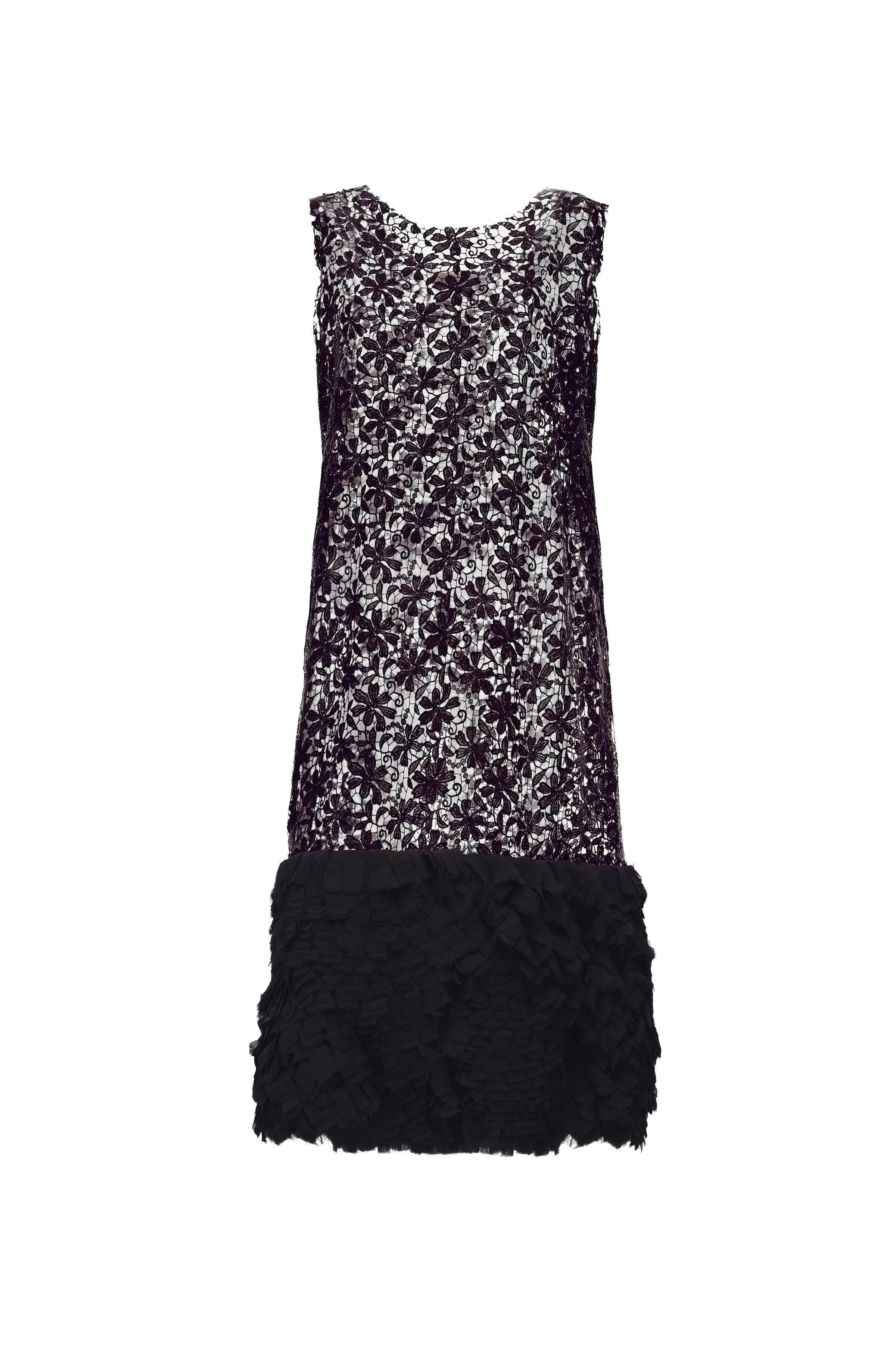 LIMITED EDITION GUIPURE LACE COMBINED HEM DRESS