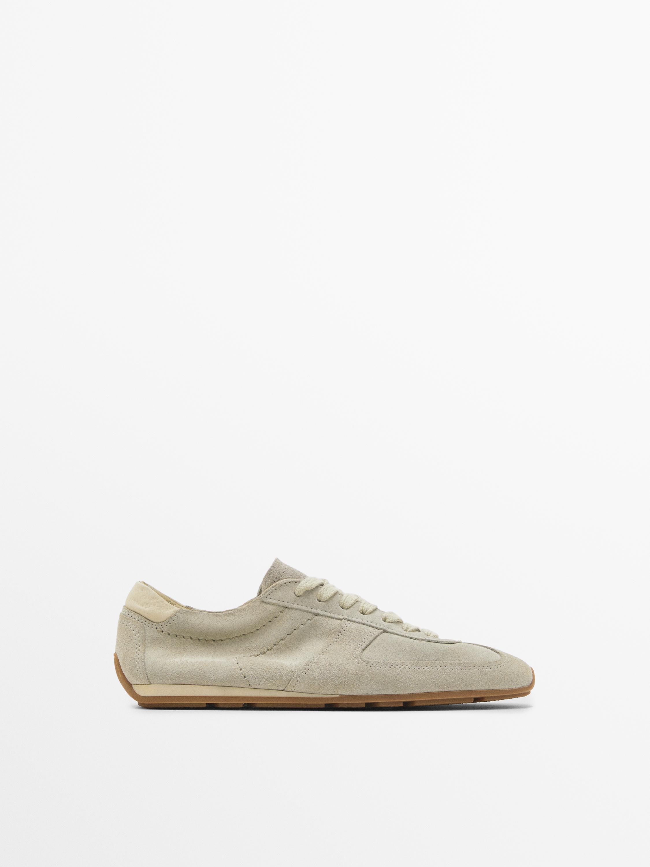 Zara suede sneakers sales