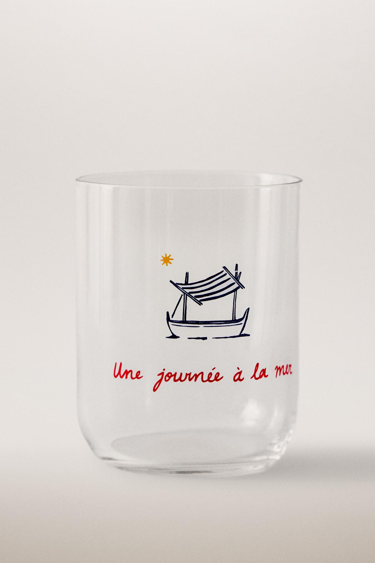SUMMER GLASS TUMBLER | DIEGO NINE — Blue