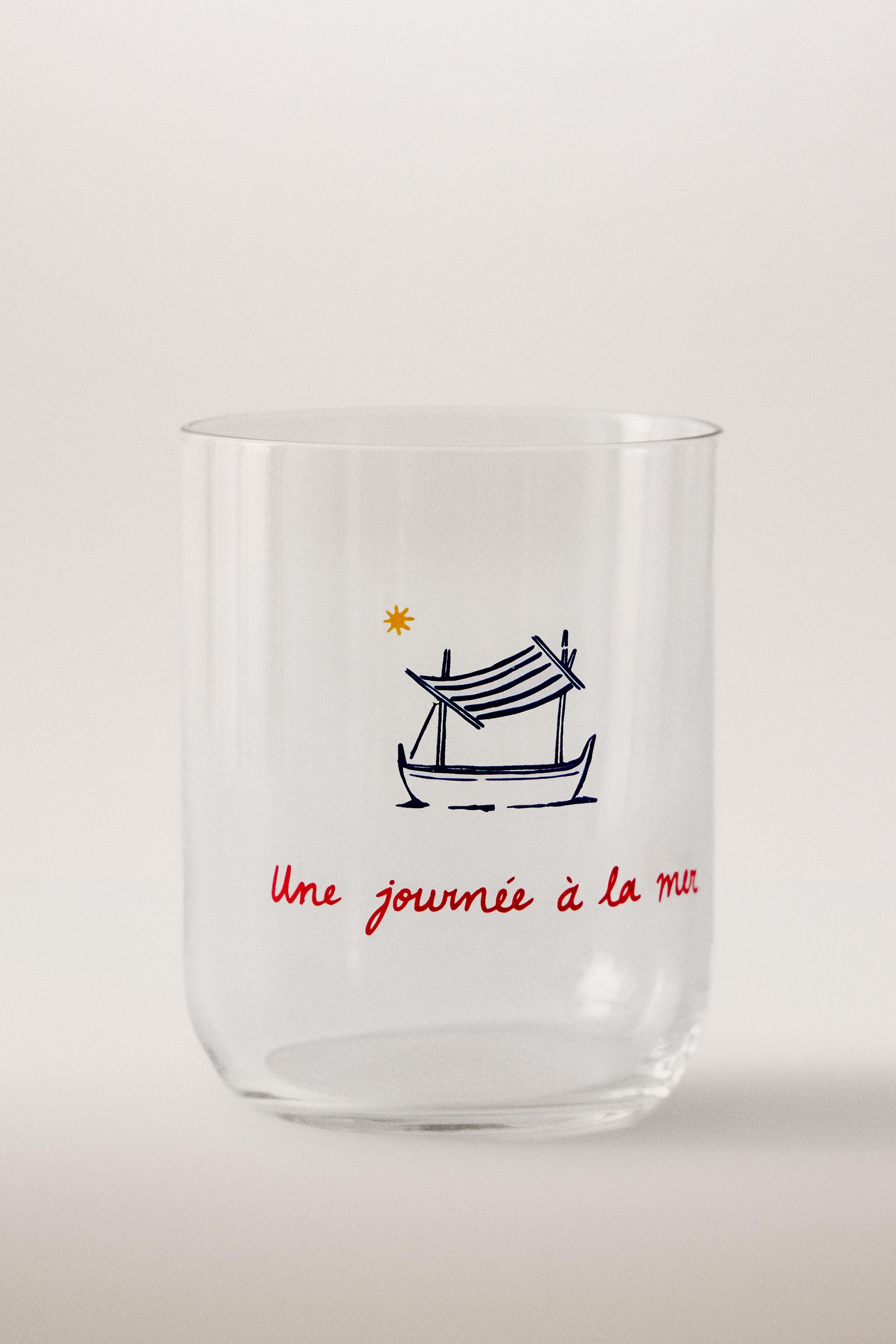 Zara SUMMER GLASS TUMBLER DIEGO NINE — фото 5