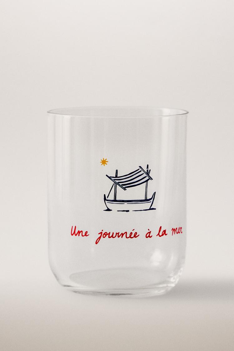 SUMMER GLASS TUMBLER | DIEGO NINE — Blue