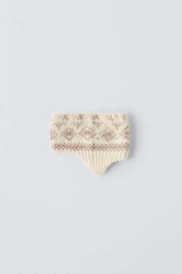 SERRE-TÊTE JACQUARD COLLECTION SKI - Écru de Zara - Image 2
