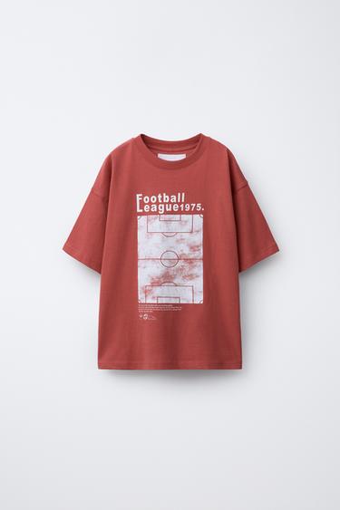 CAMISETA ESTAMPADA - Vermelho da Zara