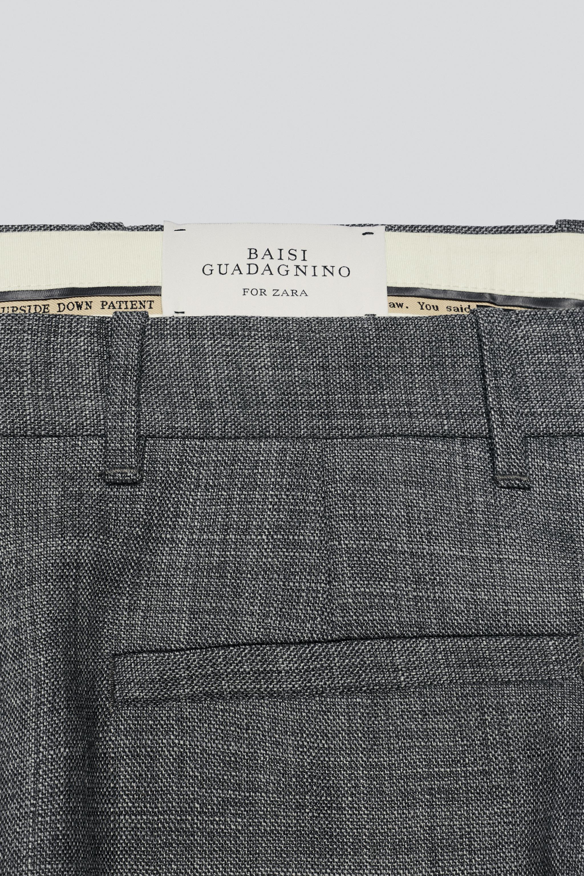 100% WOOL SUIT PANTS - thumbnail 6