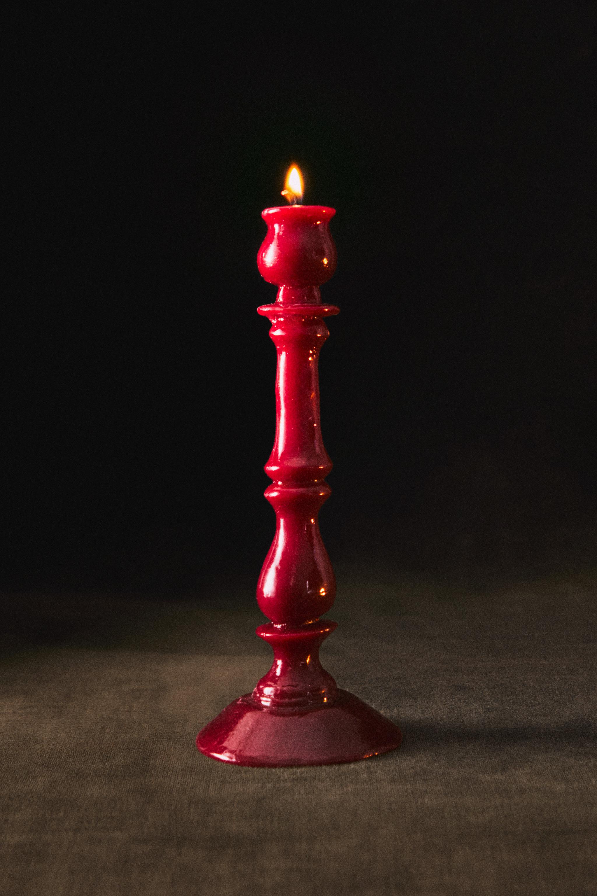CHRISTMAS DECORATIVE CANDLESTICK CANDLE