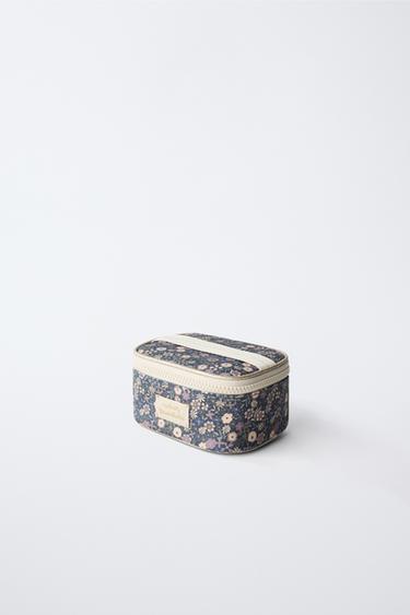 FLORAL TOILETRY BAG - Blue by Zara - Image 1