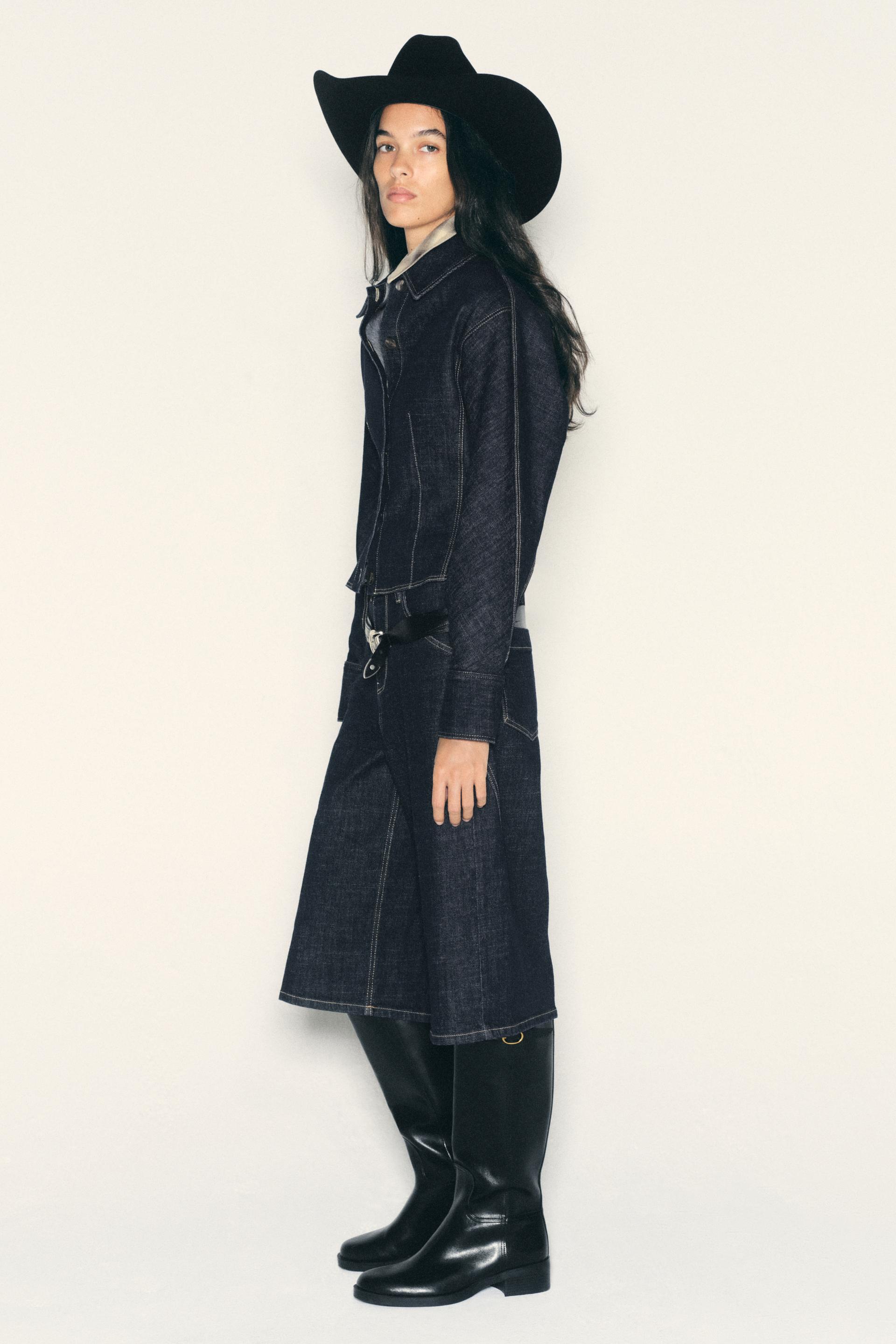 Z1975 DENIM PEPLUM SHIRT thumbnail 4