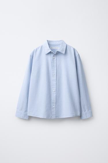 კლასიკური პერანგი ოქსფორდი - Zara-ს Light blue