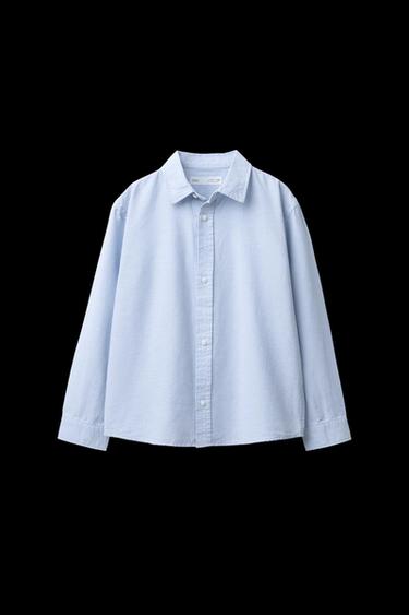 CAMISA OXFORD BÁSICA - Azul claro de Zara - Imagen 0