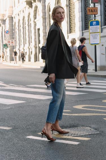 BLAZER CROISÉ OVERSIZE - Noir de Zara - Image 2