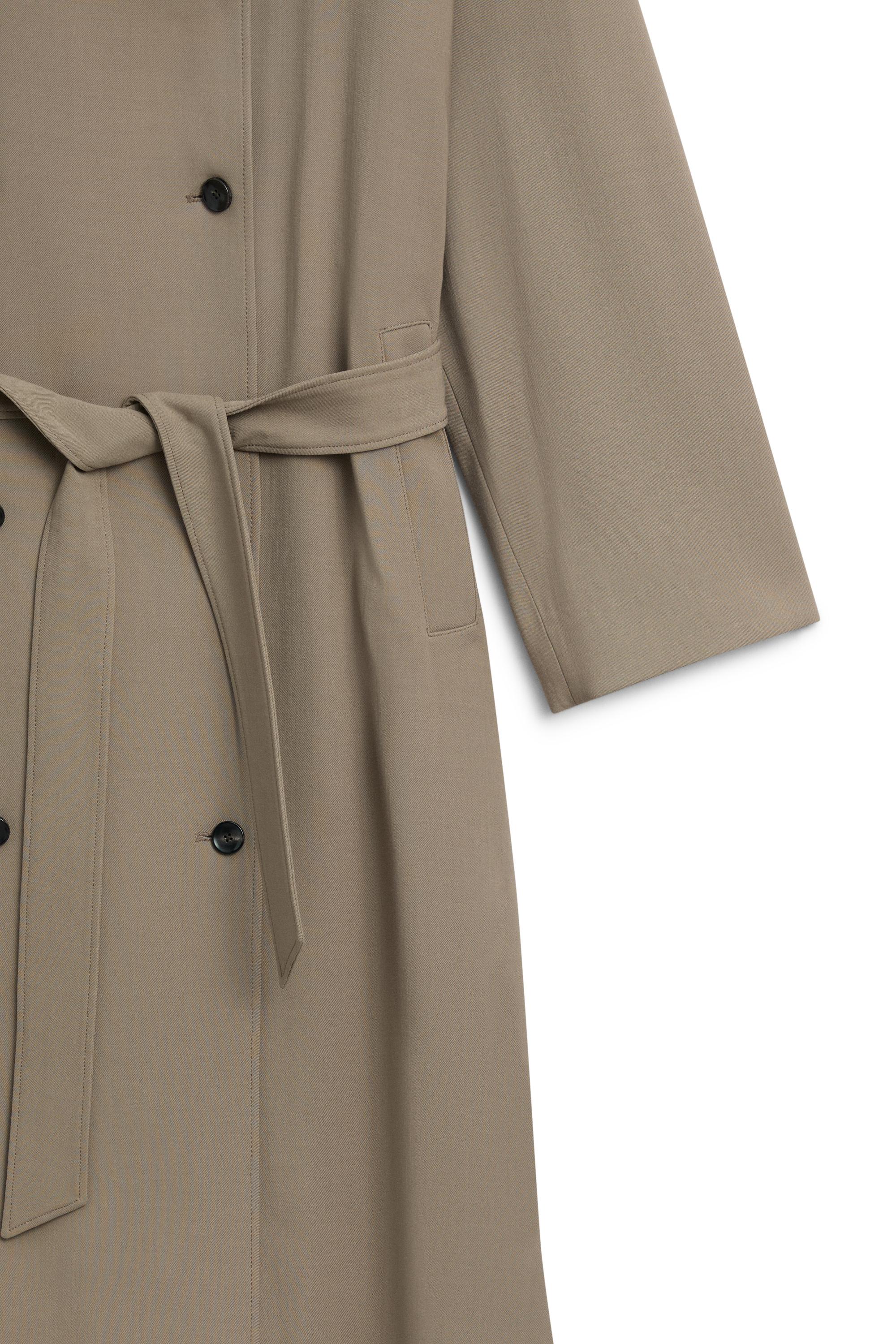 Long fluid wool trench coat - LIMITED EDITION