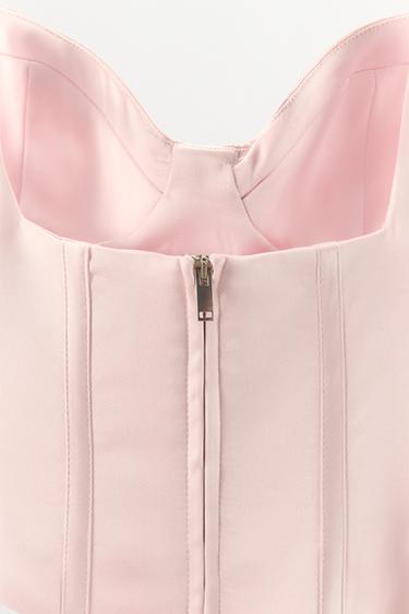 SATIN MINI DRESS - Pastel pink by Zara - Image 5