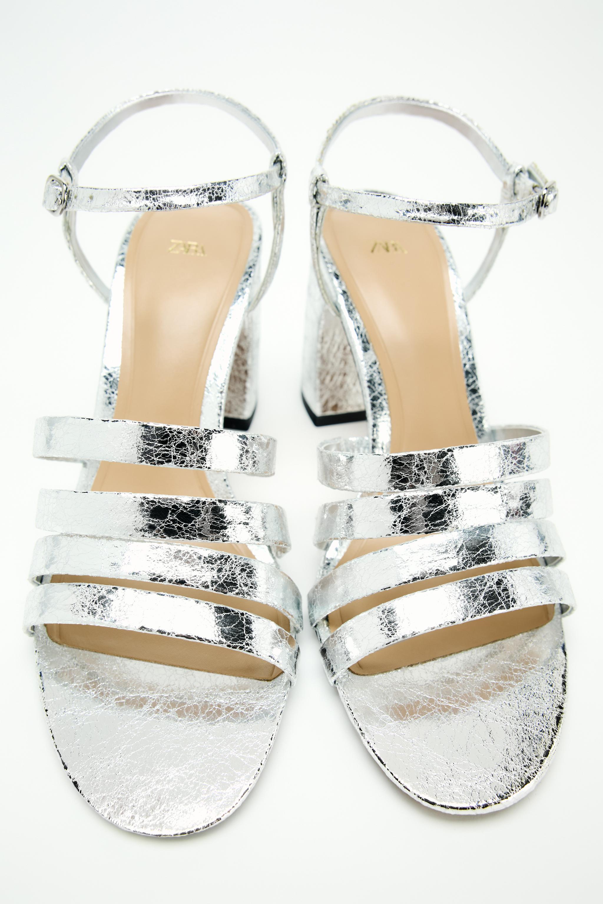 Women's Silver Sandals | Explore our New Arrivals | ZARA Singapore