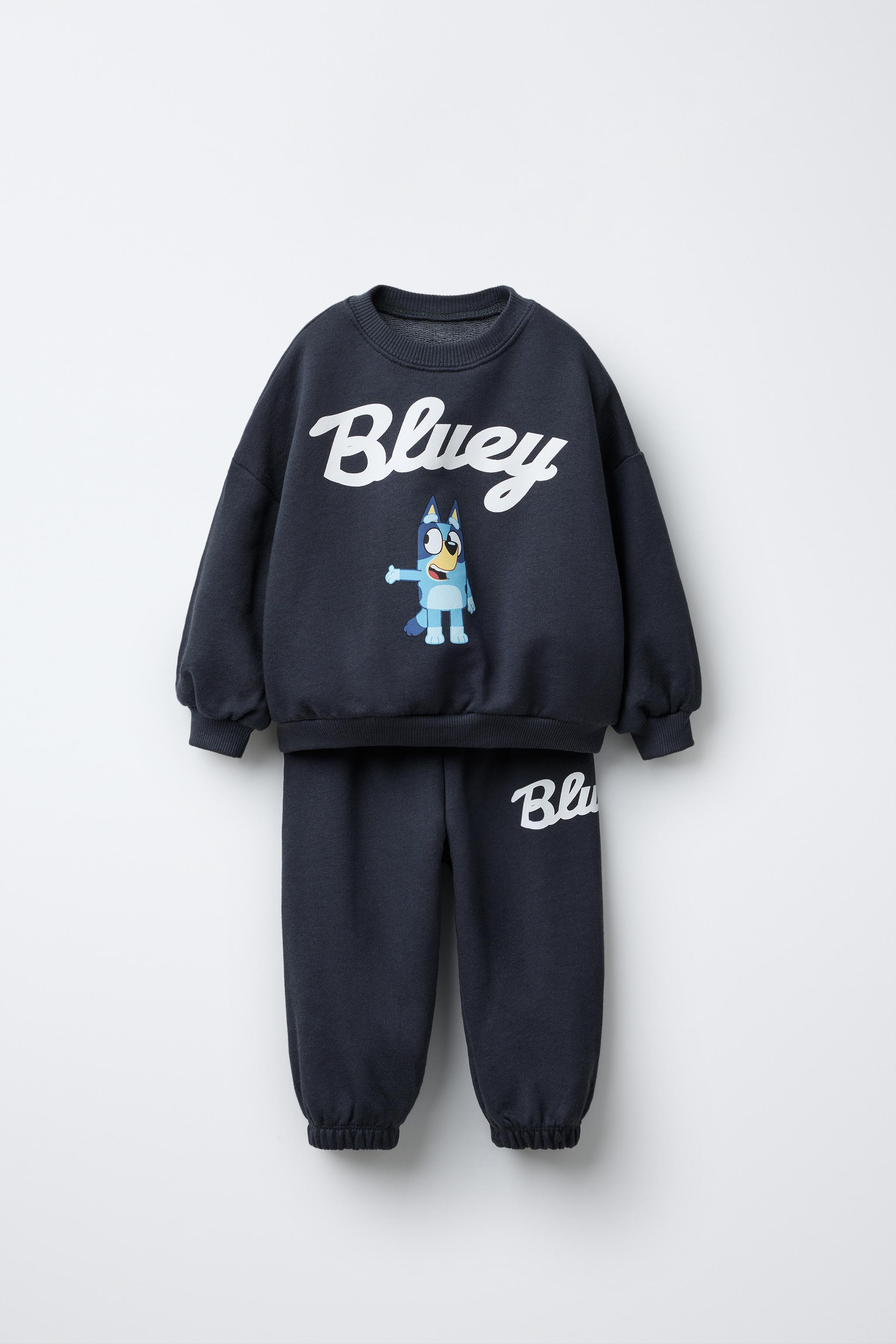 BLUEY © LUDO STUDIO PRINTED SWEATSHIRT AND JOGGERS SET Blue