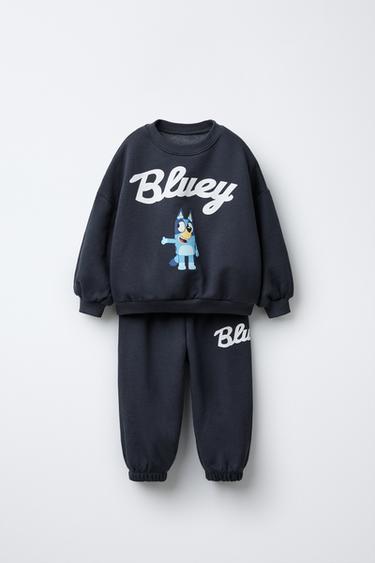 Zara BLUEY © LUDO STUDIO PRINT SWEATSHIRT AND JOGGER SET - Blue
