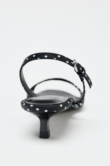 POLKA DOT HIGH-HEEL SANDALS - Black by Zara - Image 4