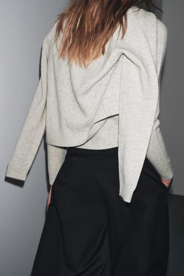 100% WOOL BASIC JACKET - Sand / Marl by Zara - Image 2