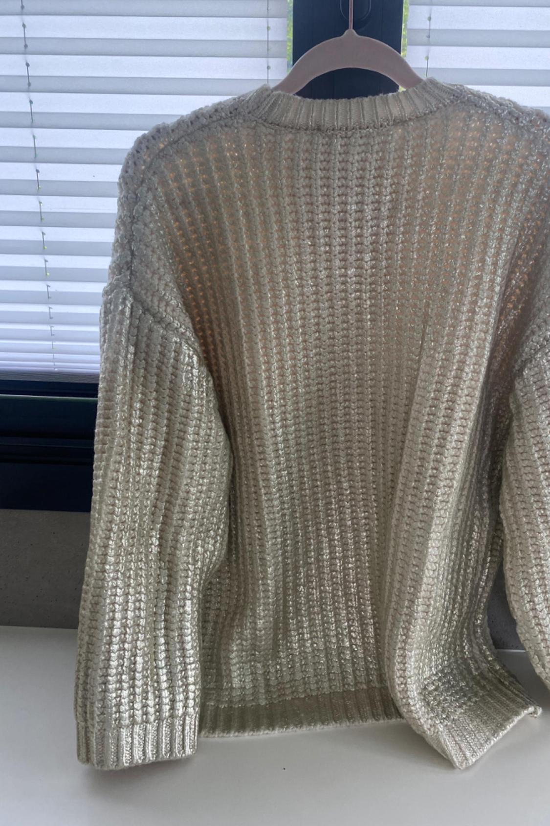 OVERSIZE FOIL KNIT SWEATER - Image 2