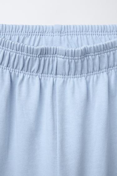 HEAVY WEIGHT WIDE-LEG TROUSERS - Light blue by Zara - Image 2
