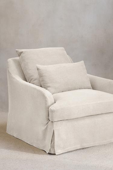 ARMCHAIR 01 LINEN COVER — Light beige 1