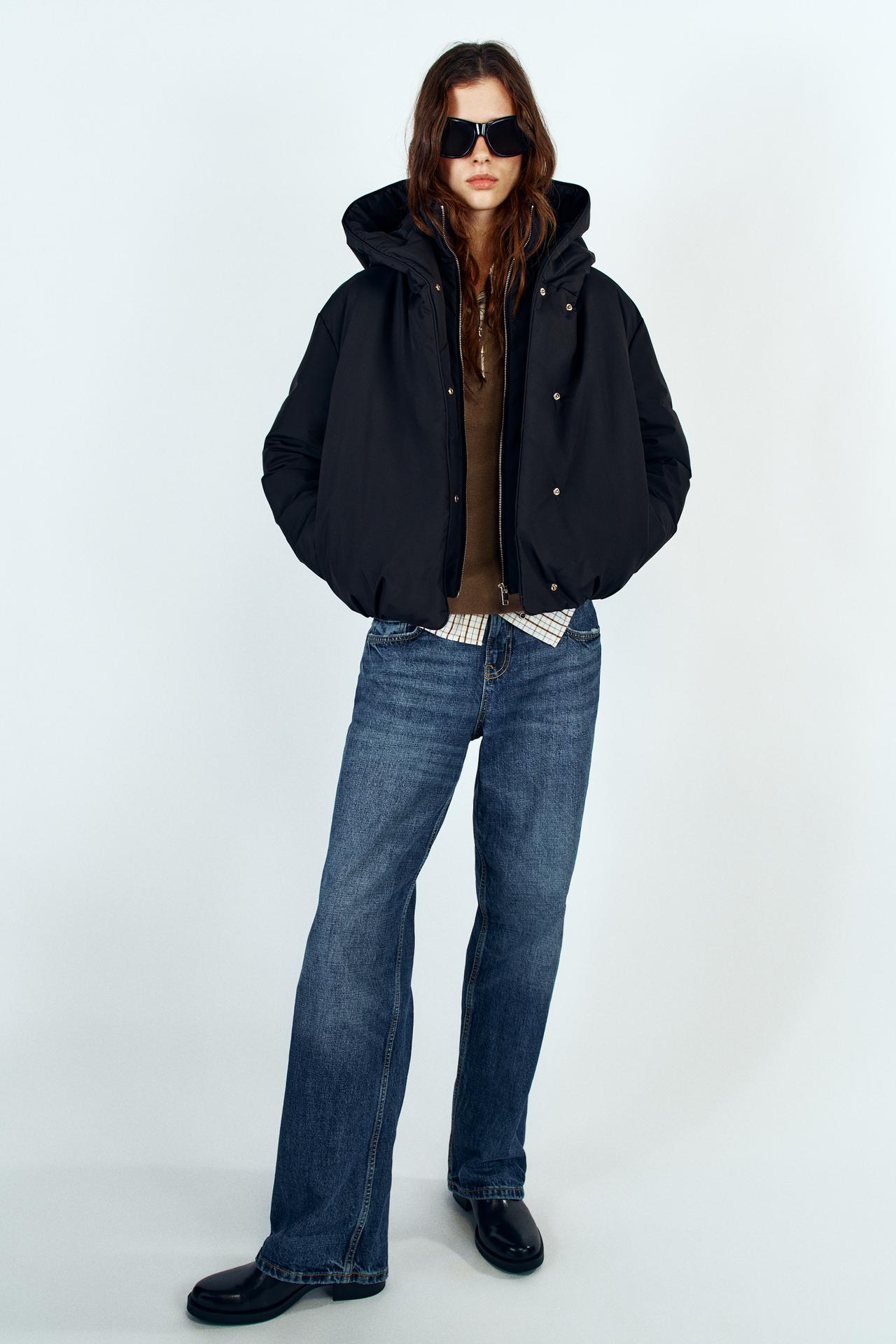 СТЕГАНЫЙ АНОРАК С КАПЮШОНОМ WATER REPELLENT WINDPROOF