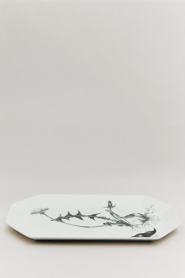 THE SKY OCTAGONAL RECTANGULAR TRAY - Blanc de Zara