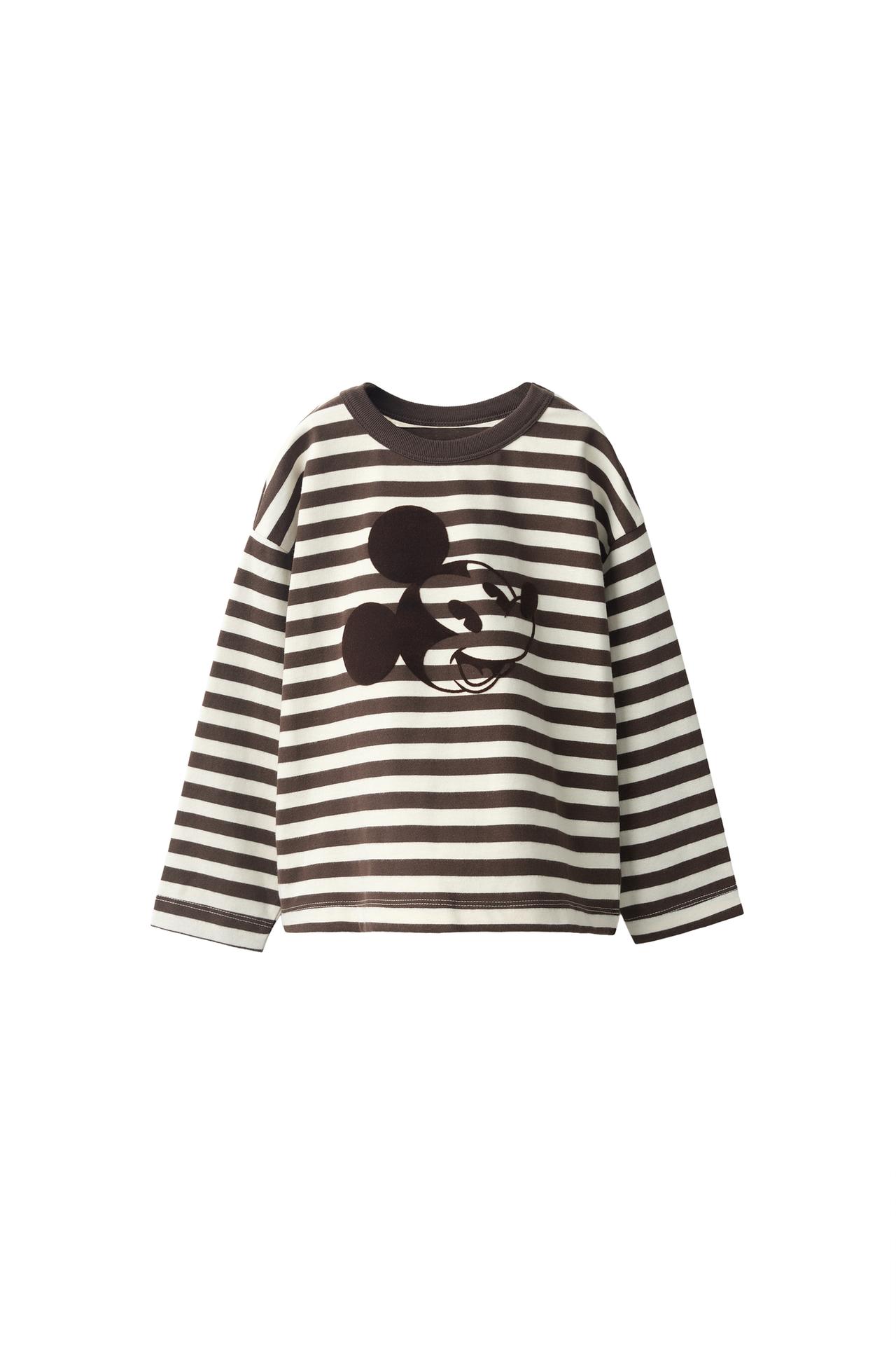 Футболка в полоску с рельефным принтом MICKEY MOUSE © DISNEY
