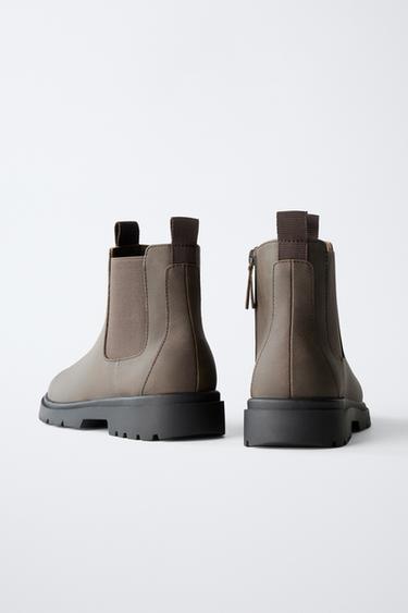BOTTES ÉLASTIQUES - Marron de Zara - Image 4