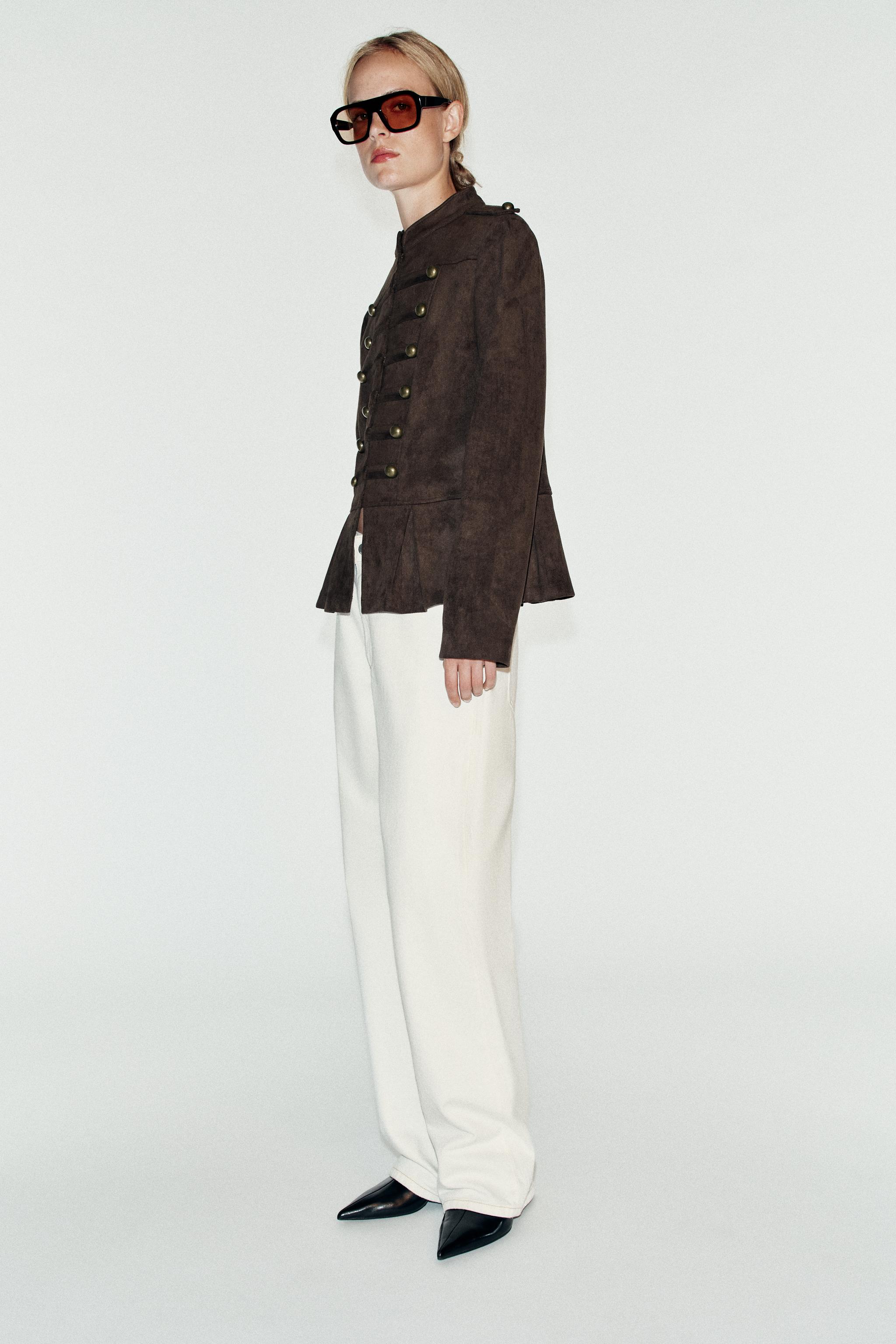 Zara Düğmeli Peplum Ceket görsel 3