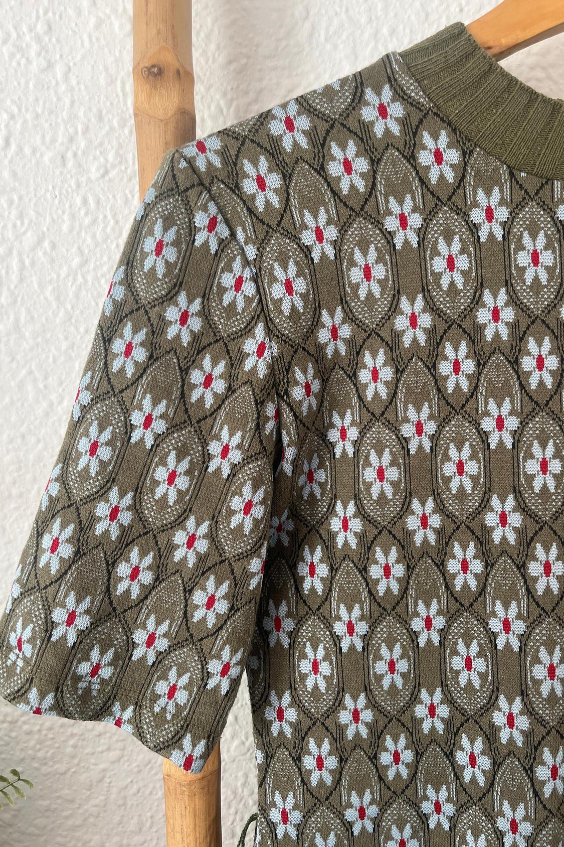 JACQUARD MIDI DRESS - Image 2