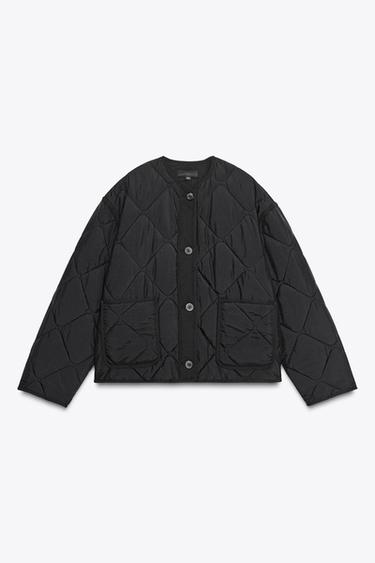 VESTE MATELASSÉE DÉPERLANTE - Noir de Zara - Image 3