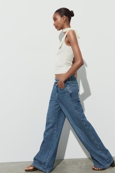 TOP LACETS STRETCH - Blanc cassé de Zara - Image 4