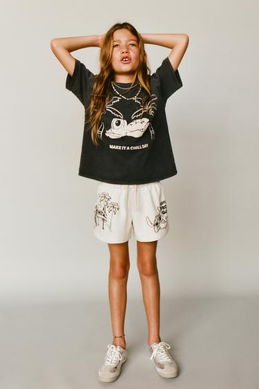 LILO & STITCH © DISNEY WASHED EFFECT T-SHIRT - Anthracite grey by Zara