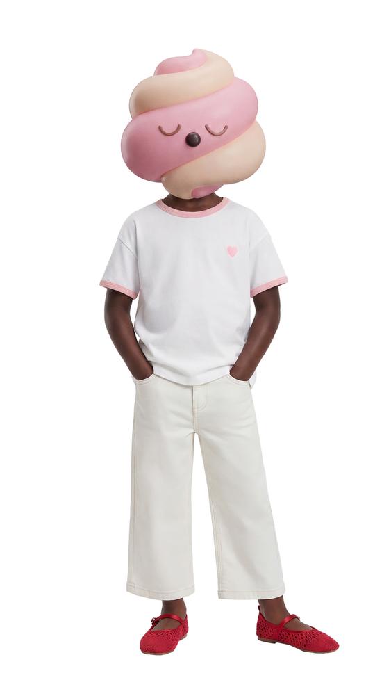 EMBROIDERED CONTRAST T-SHIRT - Light pink by Zara - Image 0