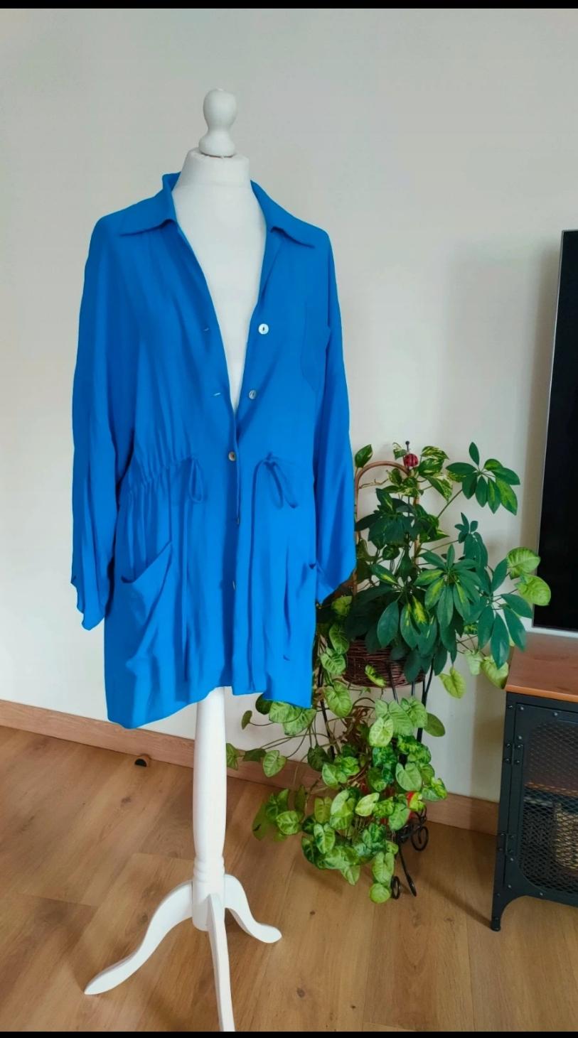 GATHERED BLOUSE WITH POCKETS