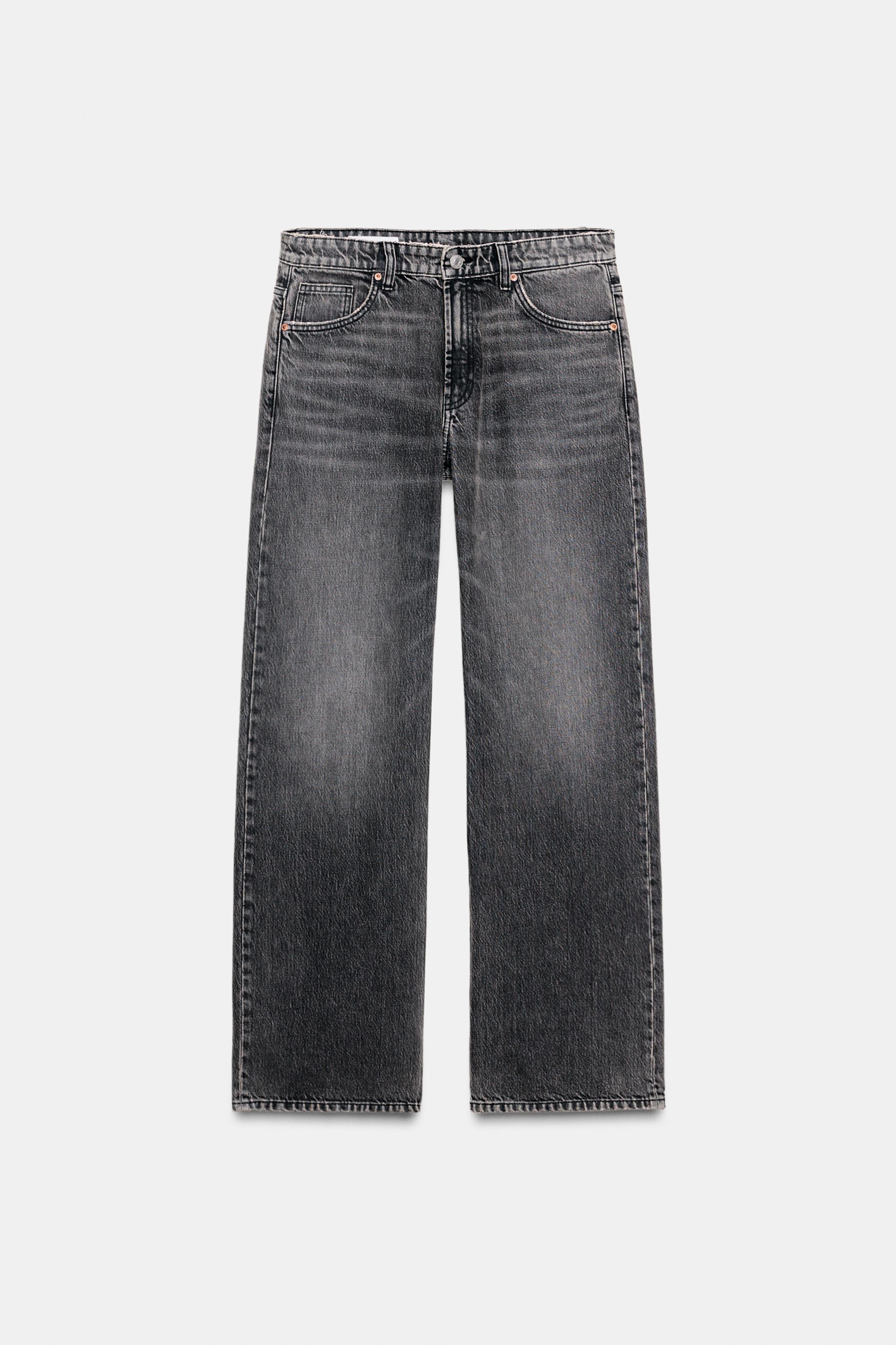 TRF MID-WAIST STRAIGHT LEG JEANS - White | ZARA Australia