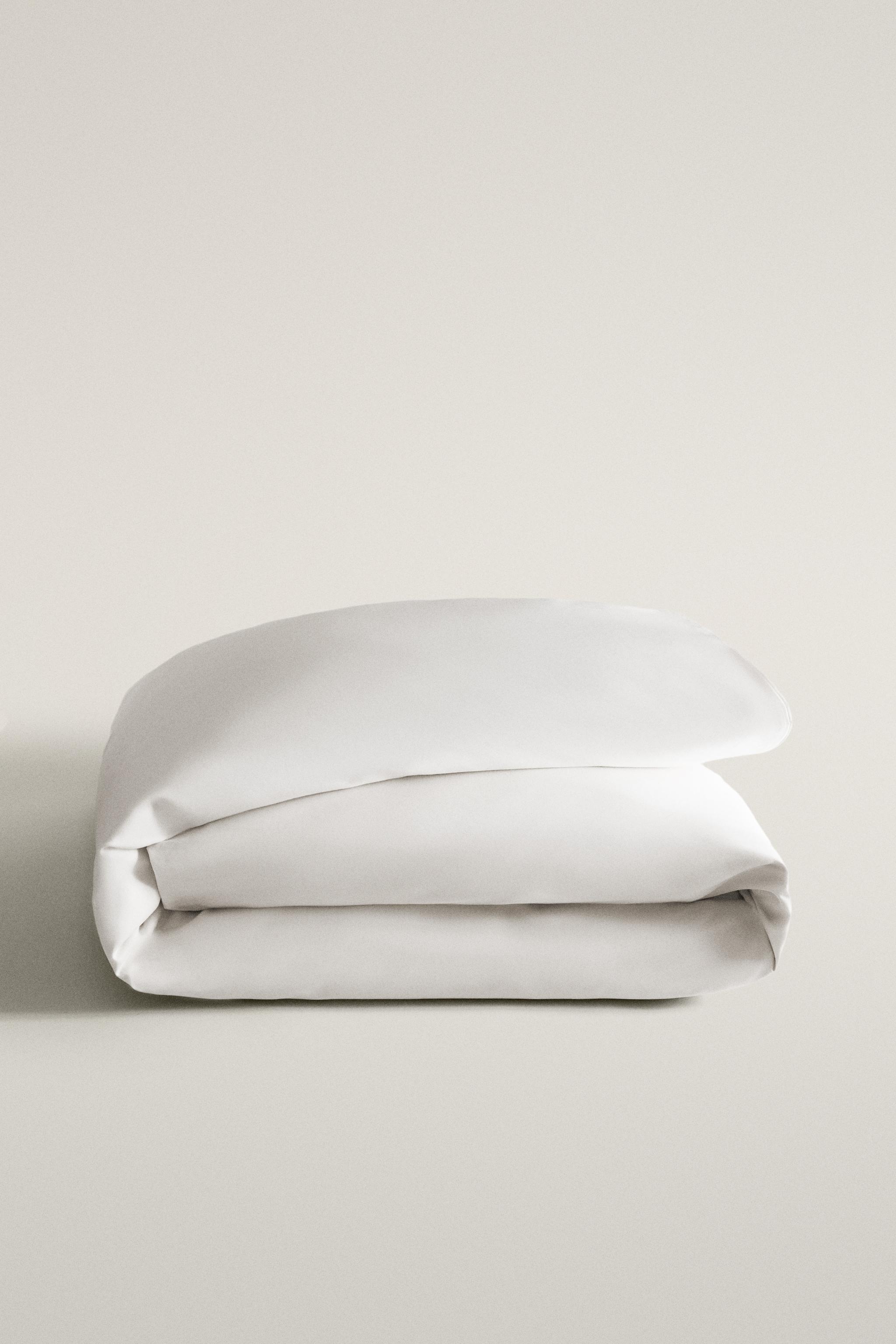 SATEEN DUVET COVER (500 THREAD COUNT) - White | ZARA United States