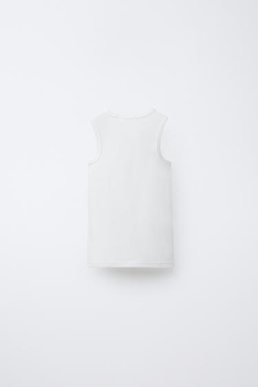 3-PACK OF SLEEVELESS T-SHIRTS - White by Zara - Image 2