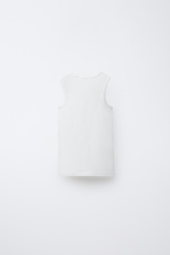 LOT DE TROIS HAUTS SANS MANCHES - Blanc de Zara - Image 2