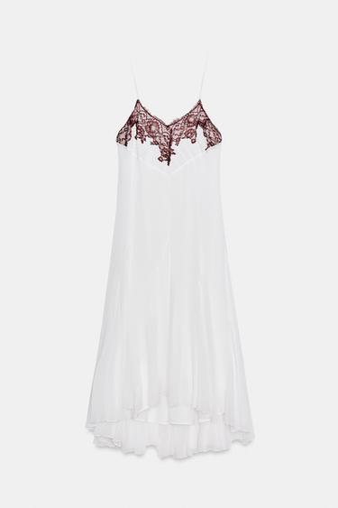 ZW COLLECTION LACE DRESS - White by Zara - Image 7