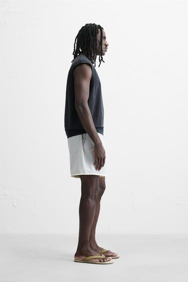 TECHNICAL TANK T-SHIRT - Navy blue by Zara - Image 3