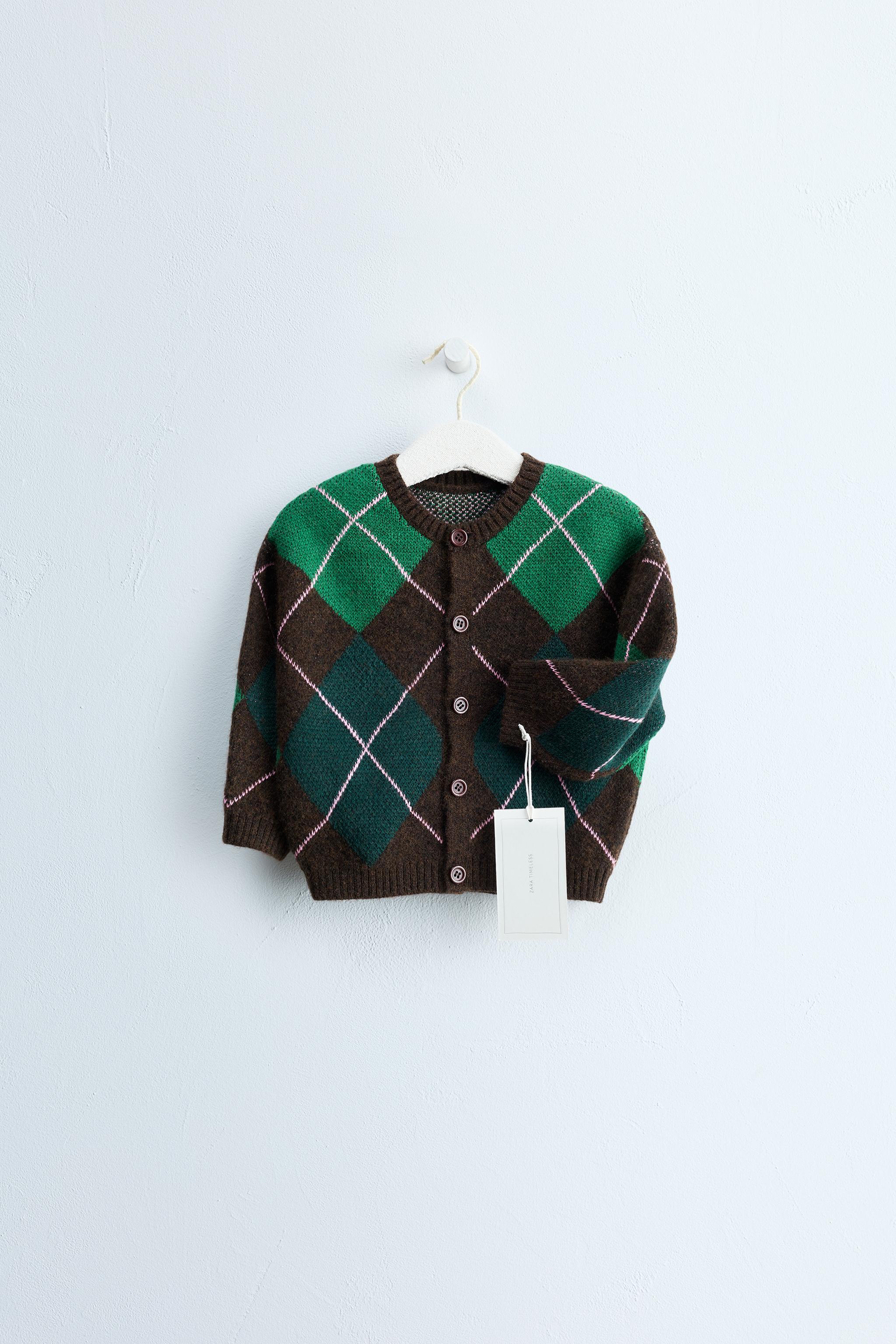 ZARA TIMELESS - WOOL DIAMOND CARDINGAN
