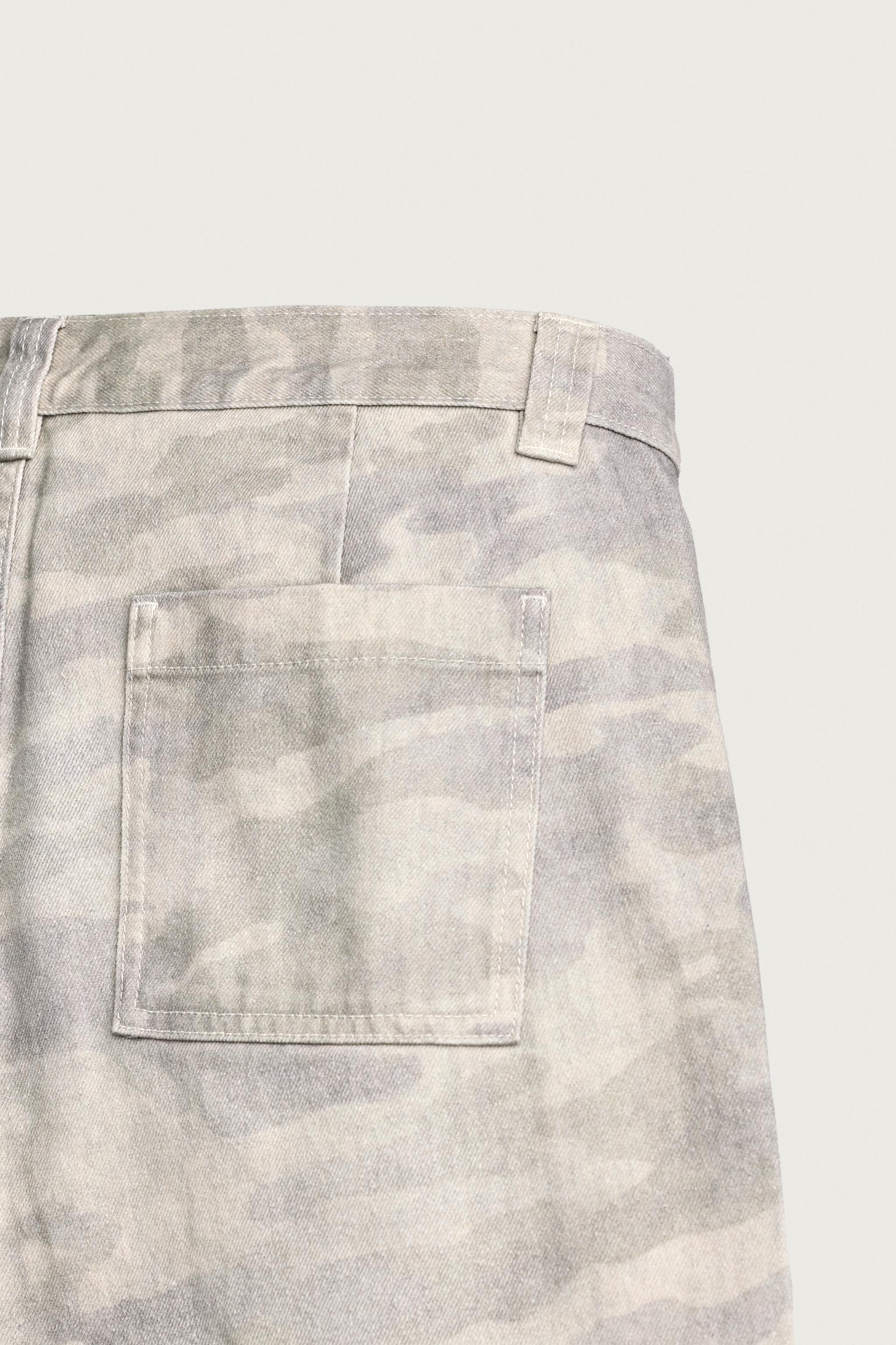 PANTALON COUPE DÉCONTRACTÉE IMPRIMÉ ABSTRAIT
