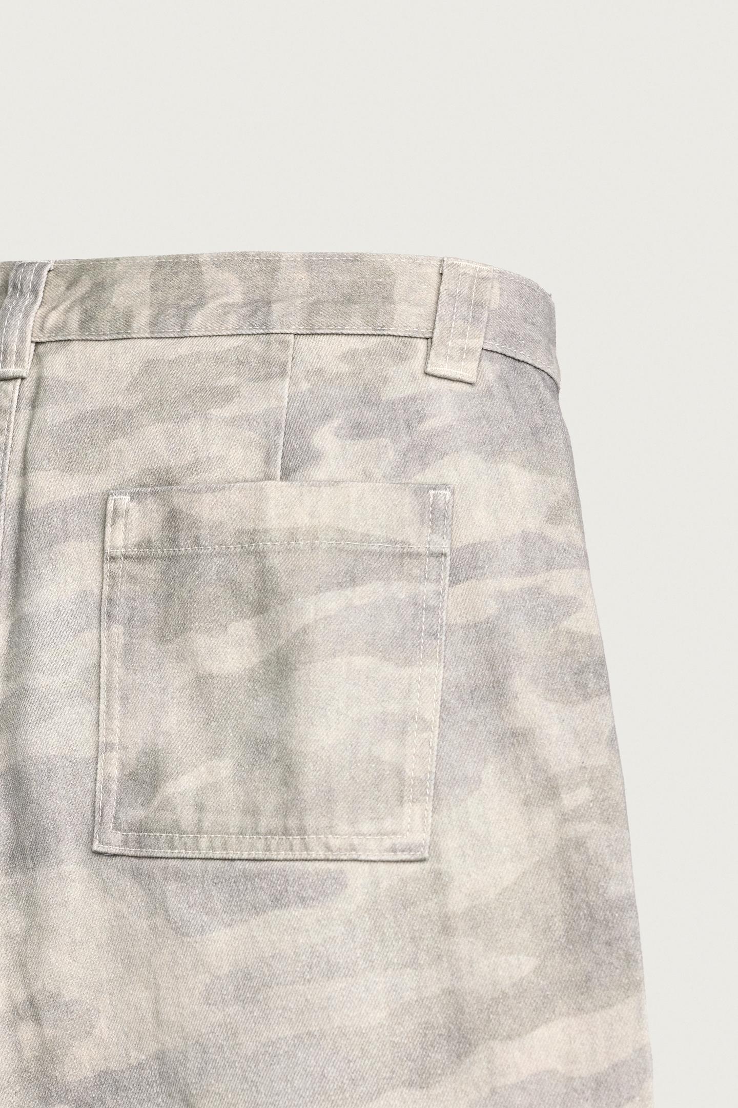 Мужские брюки Zara Abstract Print Relaxed Fit, цвет: Серо-бежевый — фото 10