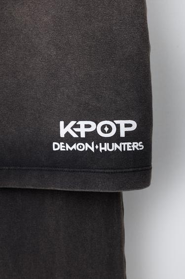 PANTALON ÉVASÉ JUPE KPOP DEMON HUNTERS™ NETFLIX © - Gris anthracite de Zara - Image 2