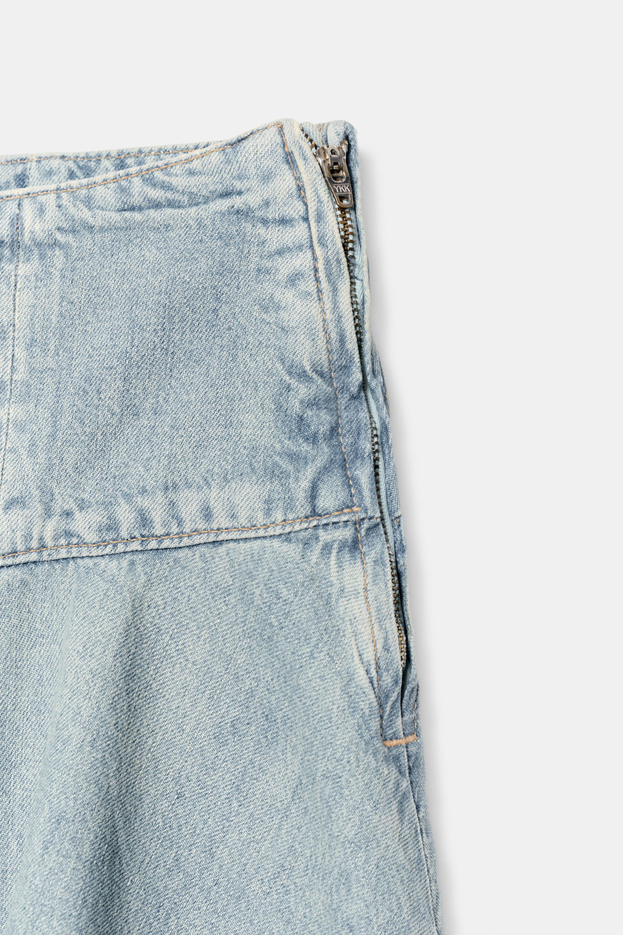 TRF DENIM MIDI SKIRT